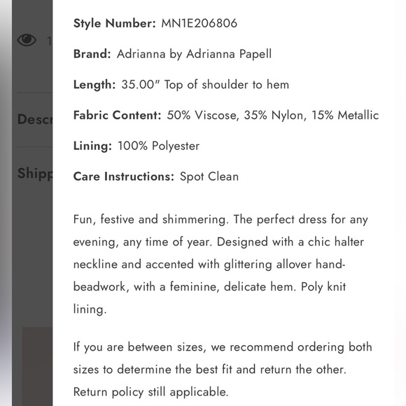 Adrianna Papell Beaded Mini Dress - Picture 6 of 15